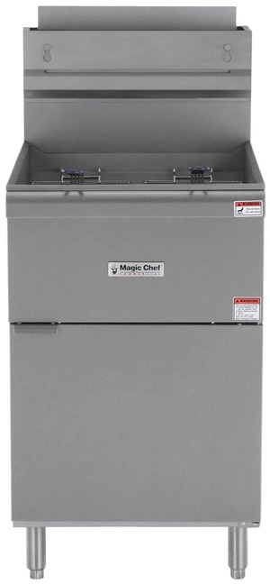 52 Qt. 70 lb. Stainless Steel Commercial Natural Gas Fryer - 150, 000 BTU 52 Qt. 70 lb. Stainless Steel Commercial Natural Gas Fryer - 150, 000 BTU
