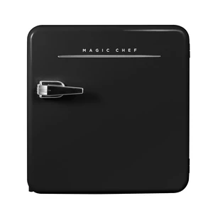 17.5 in. 1.6 cu. ft. Retro Mini Refrigerator in Black, Without Freezer 17.5 in. 1.6 cu. ft. Retro Mini Refrigerator in Black, Without Freezer