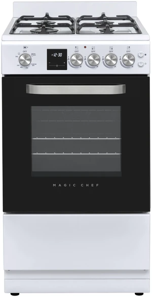20 in. 4-Burner Freestanding Gas Range in White 20 in. 4-Burner Freestanding Gas Range in White