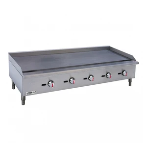 60 in. Commercial Thermostatic Countertop Gas Griddle in Stainless Steel 60 in. Commercial Thermostatic Countertop Gas Griddle in Stainless Steel