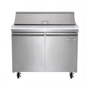 Commercial 9.5 cu. ft. Sandwich/Salad Prep Table Refrigerator in Stainless Steel Commercial 9.5 cu. ft. Sandwich/Salad Prep Table Refrigerator in Stainless Steel