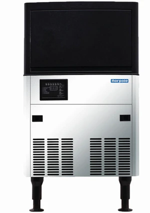 Commercial 120 lbs. Freestanding Ice Maker in Stainless Steel Commercial 120 lbs. Freestanding Ice Maker in Stainless Steel