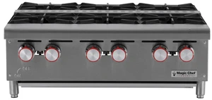 36 in. Natural Gas Commercial Counter Hot Plate Range in Stainless Steel 36 in. Natural Gas Commercial Counter Hot Plate Range in Stainless Steel