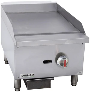 16 in. Commercial Natural Gas Manual Countertop Griddle in Stainless Steel 16 in. Commercial Natural Gas Manual Countertop Griddle in Stainless Steel