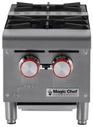 12 in. W Commercial Natural Gas Countertop Hot Plate in Stainless Steel 12 in. W Commercial Natural Gas Countertop Hot Plate in Stainless Steel
