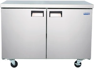 Commercial 47 in. 12 cu. ft. Under Counter Freezer in Stainless Steel Commercial 47 in. 12 cu. ft. Under Counter Freezer in Stainless Steel