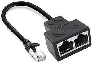 RJ45 Network 1 to 2 Port Ethernet Adapter Splitter RJ45 1 Male to 2 Female LAN Ethernet Splitter Adapter Cable Suitable Super Cat5 Cat5e Cat6 Cat7 LAN Ethernet Socket Connector Adapter RJ45 Network 1 to 2 Port Ethernet Adapter Splitter RJ45 1 Male to 2 Female LAN Ethernet Splitter Adapter Cable Suitable Super Cat5 Cat5e Cat6 Cat7 LAN Ethernet Socket Connector Adapter