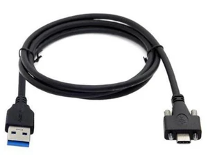 USB 3.1 Type-C Dual Screw Locking to Standard USB3.0 Data Cable 1.2m 2m 3m Panel Mount Type USB 3.1 Type-C Dual Screw Locking to Standard USB3.0 Data Cable 1.2m 2m 3m Panel Mount Type