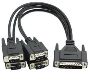 DB44 pin to DB9 pin cable 4 Port DB9 RS-422 serial adapter cables for PCI card to 4 x RS422/485 cards DB44 pin to DB9 pin cable 4 Port DB9 RS-422 serial adapter cables for PCI card to 4 x RS422/485 cards