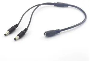 12v DC 1 Female To 2 Male Connectors Splitter Plug Cable 5.5mmX2.1mm Dc Power Plug Cable for Cctv Camera Surveillance L19 12v DC 1 Female To 2 Male Connectors Splitter Plug Cable 5.5mmX2.1mm Dc Power Plug Cable for Cctv Camera Surveillance L19