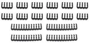 16pcs PP Kit Cable Management Tools Wire Organizer Combs for PSU Cable Extension 4pcs 24pin, 12pcs 8pin(Black) 16pcs PP Kit Cable Management Tools Wire Organizer Combs for PSU Cable Extension 4pcs 24pin, 12pcs 8pin(Black)