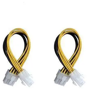 2 Pack 4Pin Female to 8Pin Male ATX EPS 12V Motherboard CPU Power Supply P4 Converter Cable 8inch 2 Pack 4Pin Female to 8Pin Male ATX EPS 12V Motherboard CPU Power Supply P4 Converter Cable 8inch