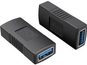 USB 3.0 Coupler 2 Pack USB 3.0 Type A Female to Female Extension Adapter USB to USB Adapter Black USB 3.0 Coupler 2 Pack USB 3.0 Type A Female to Female Extension Adapter USB to USB Adapter Black