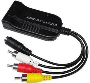 3RCA AV CVBS Composite & S-Video R/L Audio to HDMI Converter Adapter Support 720P/1080P for PS2 PS3 NES SNES Nintendo 64 HDTV 3RCA AV CVBS Composite & S-Video R/L Audio to HDMI Converter Adapter Support 720P/1080P for PS2 PS3 NES SNES Nintendo 64 HDTV