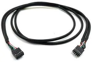 Usb Header Extension Cable, Usb Motherboard Cable, Usb Header 10 Pin Male To Female Header Extender Extension Dupont Jumper Wires Cable 1M 3.3Ft Usb Header Extension Cable, Usb Motherboard Cable, Usb Header 10 Pin Male To Female Header Extender Extension Dupont Jumper Wires Cable 1M 3.3Ft