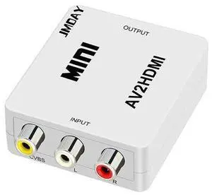 Mini Composite AV 3RCA CVBS to HDMI Video Audio Converter Box Adapter 720p 1080p Upscaler with USB Charge Cable for TV PC PS3 Xbox Blue-Ray DVD Mini Composite AV 3RCA CVBS to HDMI Video Audio Converter Box Adapter 720p 1080p Upscaler with USB Charge Cable for TV PC PS3 Xbox Blue-Ray DVD