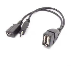Micro USB Male To USB Female Host OTG Cable USB Power Y Cable for Cell phone TABLET Micro USB Male To USB Female Host OTG Cable USB Power Y Cable for Cell phone TABLET