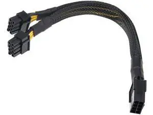 8 Pin PCIe Splitter, PCI-e 8 Pin Female to Dual 8 Pin(6+2) Male GPU VGA Power Cable PCI Express Adapter for Graphics Video Card, UIInosoo Sleeved Braided Y-Splitter Power Cord 9.5inch 8 Pin PCIe Splitter, PCI-e 8 Pin Female to Dual 8 Pin(6+2) Male GPU VGA Power Cable PCI Express Adapter for Graphics Video Card, UIInosoo Sleeved Braided Y-Splitter Power Cord 9.5inch