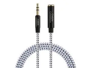 CableCreation 15 Feet 3.5mm Male to Female Extension Stereo Audio Extension Cable Adapter, Slim and Soft Aux Cable with Gold CableCreation 15 Feet 3.5mm Male to Female Extension Stereo Audio Extension Cable Adapter, Slim and Soft Aux Cable with Gold