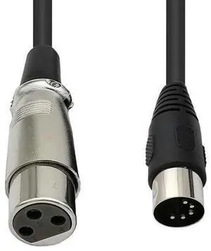 MIDI to XLR Adapter Cable DIN 5 Pin Male to XLR 3 Pin Audio Cable for Match Music Instruments with MIDI or XLR Connector MIDI to XLR Adapter Cable DIN 5 Pin Male to XLR 3 Pin Audio Cable for Match Music Instruments with MIDI or XLR Connector