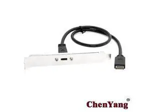 USB-C Type-C Female to USB 3.1 Front Panel Header Extension Cable 40cm with Panel Mount Screw USB-C Type-C Female to USB 3.1 Front Panel Header Extension Cable 40cm with Panel Mount Screw