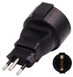 3pin Plug to EU 2pin Round AC-Power Supply Adapter Socket Connector Male to Female Power Adaptor 16A/110-250V 3pin Plug to EU 2pin Round AC-Power Supply Adapter Socket Connector Male to Female Power Adaptor 16A/110-250V