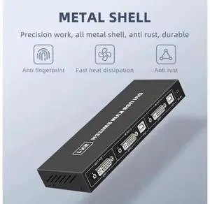 2 Ports DVI KVM Switch USB DVI KVM Switch Box for Sharing Keyboard Mouse Printer Plug Paly Video Display USB Swltch Splitter 2 Ports DVI KVM Switch USB DVI KVM Switch Box for Sharing Keyboard Mouse Printer Plug Paly Video Display USB Swltch Splitter