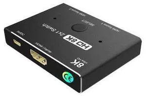 Switcher 2 in 1 out 3 Port KVM Adapter 8K@60Hz 4K@120Hz 2x1 HD Audio video Switch for PS5 PS4 Xbox Projectors Switcher 2 in 1 out 3 Port KVM Adapter 8K@60Hz 4K@120Hz 2x1 HD Audio video Switch for PS5 PS4 Xbox Projectors