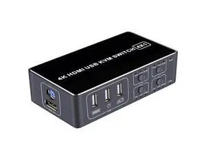 4K Universal 4 Port USB for For Mouse Keyboard Computer Hub Sharing Scanner With Indicate Light KVM Switcher Aluminum Alloy(USB) 4K Universal 4 Port USB for For Mouse Keyboard Computer Hub Sharing Scanner With Indicate Light KVM Switcher Aluminum Alloy(USB)