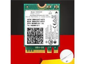 M.2 WiFi Adapter For Intel 7265NGW Dual Band Wireless-AC 7265 1167Mbps 802.11ac 2x2 WiFi Bluetooth 4.2 NGFF M.2 Network Card M.2 WiFi Adapter For Intel 7265NGW Dual Band Wireless-AC 7265 1167Mbps 802.11ac 2x2 WiFi Bluetooth 4.2 NGFF M.2 Network Card