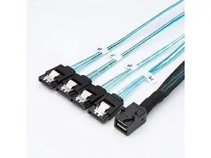 CableCreation 2-Pack 1.6FT/0.5M Internal HD Mini SAS (SFF-8643 Host) - 4X SATA (Target) Cable,SFF-8643 to 4X SATA Cable, SFF-8643 for Controller, 4 Sata Connect to Hard Drive \u2026 CableCreation 2-Pack 1.6FT/0.5M Internal HD Mini SAS (SFF-8643 Host) - 4X SATA (Target) Cable,SFF-8643 to 4X SATA Cable, SFF-8643 for Controller, 4 Sata Connect to Hard Drive \u2026