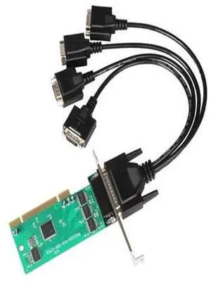 FOR 4 DB-9 Serial (RS-232) Ports PCI Controller Card with Fan-out Cable IOC845 set Support Low Profile Bracket FOR 4 DB-9 Serial (RS-232) Ports PCI Controller Card with Fan-out Cable IOC845 set Support Low Profile Bracket