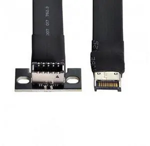 HKCY UC-024 USB 3.1 Front Panel Header Male to Female Type-E Motherboard Extension Data Cable 50cm HKCY UC-024 USB 3.1 Front Panel Header Male to Female Type-E Motherboard Extension Data Cable 50cm