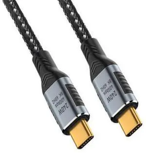 NFHK USB-C 240W USB4 Cable 40Gbps USB3.1 100W 8K@60Hz 5K USB4.0 Compatible with Thunderbolt3/4 50CM NFHK USB-C 240W USB4 Cable 40Gbps USB3.1 100W 8K@60Hz 5K USB4.0 Compatible with Thunderbolt3/4 50CM