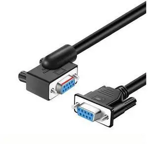 Pidwaok DB9 Serial RS232 Cable 10ft, 9-Pin Left Angled to Straight Connector for COM Port, Modem, PC (Female Angle to Female Straight, Small Side Up) Pidwaok DB9 Serial RS232 Cable 10ft, 9-Pin Left Angled to Straight Connector for COM Port, Modem, PC (Female Angle to Female Straight, Small Side Up)