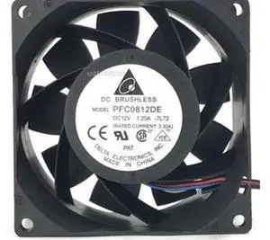 Para PFC0812DE-7L72 8038 12V 1.20A 4 línea de 8cm ventilador de enfriamiento violento envío gratis Para PFC0812DE-7L72 8038 12V 1.20A 4 línea de 8cm ventilador de enfriamiento violento envío gratis