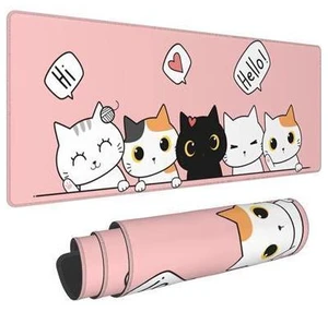 Pink Cute Kittens Cat Gaming Mouse Pad Large Xl Kawaii Desk Mat Long Extended Pads Big Mousepad For Home Office Decor Accessories Pink Cute Kittens Cat Gaming Mouse Pad Large Xl Kawaii Desk Mat Long Extended Pads Big Mousepad For Home Office Decor Accessories