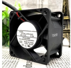 The 2415kl-S7W-B40 DC48V 0.16A 6038 6CM 2 wire heat dissipation fan large air volume The 2415kl-S7W-B40 DC48V 0.16A 6038 6CM 2 wire heat dissipation fan large air volume