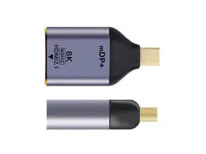 8K 60hz UHD 4K Mini-DP to HDMI Male Monitor Adapter Connector Mini DisplayPort 1.4 Source to HDMI 2.0 8K 60hz UHD 4K Mini-DP to HDMI Male Monitor Adapter Connector Mini DisplayPort 1.4 Source to HDMI 2.0
