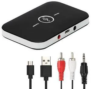 Bluetooth 5.0 Transmitter Receiver, 2-in-1 Wireless 3.5mm Adapter, Low Latency Bluetooth Audio Adapter for Wired Speakers, Headphones,Car,iPod, Home Stereo System Bluetooth 5.0 Transmitter Receiver, 2-in-1 Wireless 3.5mm Adapter, Low Latency Bluetooth Audio Adapter for Wired Speakers, Headphones,Car,iPod, Home Stereo System