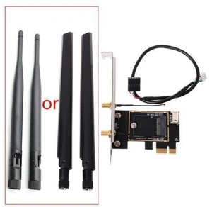 M.2 to PCI-E Converter Desktop Wireless WiFi Bluetooth Network Card Adapter Board M.2 to PCI-E Converter Desktop Wireless WiFi Bluetooth Network Card Adapter Board