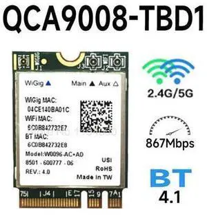 Atheros QCA9008-TBD1 Wireless AC + AD Bluetooth 4.1 WIFI Module 2.4G / 5G Dual Band WIFI Card 867Mbps QCA9008 WIFI CARD Atheros QCA9008-TBD1 Wireless AC + AD Bluetooth 4.1 WIFI Module 2.4G / 5G Dual Band WIFI Card 867Mbps QCA9008 WIFI CARD