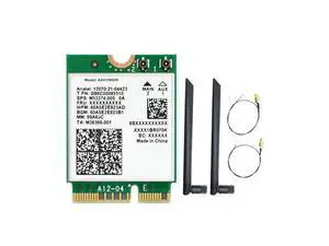 For AX411 Card+8DB Antenna 6E CNVio2 BT 5.3 Tri-Band 5374Mbps Adapter for Laptop/PC Win10/11-64Bit For AX411 Card+8DB Antenna 6E CNVio2 BT 5.3 Tri-Band 5374Mbps Adapter for Laptop/PC Win10/11-64Bit