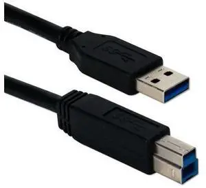 15 Ft USB 3.0/3.1 Compliant 5Gbps Type A Male to B Male Black Cable 15 Ft USB 3.0/3.1 Compliant 5Gbps Type A Male to B Male Black Cable