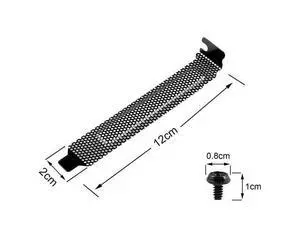 20 Pieces PCI Slot Cover Hard Steel Dust Filter Blanking Plate, Vented Slot Covers for Computer Cases with 20 Screws 20 Pieces PCI Slot Cover Hard Steel Dust Filter Blanking Plate, Vented Slot Covers for Computer Cases with 20 Screws
