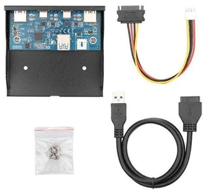 Type-C USB3.0 Dual Ports & USB3.0 Type-A Dual Port HUB Front Panel to Motherboard 20Pin Connector Cable Cord for 3.5" Floppy Bay Type-C USB3.0 Dual Ports & USB3.0 Type-A Dual Port HUB Front Panel to Motherboard 20Pin Connector Cable Cord for 3.5" Floppy Bay