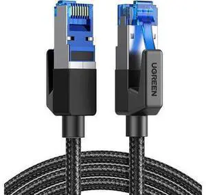 UGREEN Cat 8 Ethernet Cable 30FT, High Speed Braided 40Gbps 2000Mhz Network Cord Cat8 RJ45 Shielded Indoor Heavy Duty LAN Cables Compatible for Gaming PC PS5 Xbox Modem Router 30 ft. UGREEN Cat 8 Ethernet Cable 30FT, High Speed Braided 40Gbps 2000Mhz Network Cord Cat8 RJ45 Shielded Indoor Heavy Duty LAN Cables Compatible for Gaming PC PS5 Xbox Modem Router 30 ft.