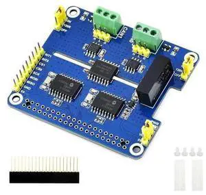 2-Channel Isolated CAN Bus Expansion HAT Compatible with Raspberry Pi/Arduino/STM32,2-CH CAN HAT with MCP2515 + SN65HVD230 Dual Chips Solution,Multi Onboard Protection Circuits 2-Channel Isolated CAN Bus Expansion HAT Compatible with Raspberry Pi/Arduino/STM32,2-CH CAN HAT with MCP2515 + SN65HVD230 Dual Chips Solution,Multi Onboard Protection Circuits