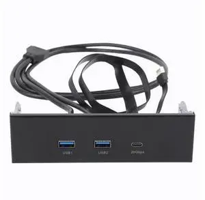 5.25 Inch Front Panel USB Hub, 3 Ports USB Front Panel Floppy Disk Bay, 19 Pin USB3.2 GEN2 Internal USB Hub with 2 USB A and 20Gbps USB C Port, for PC Case 5.25 Inch Front Panel USB Hub, 3 Ports USB Front Panel Floppy Disk Bay, 19 Pin USB3.2 GEN2 Internal USB Hub with 2 USB A and 20Gbps USB C Port, for PC Case