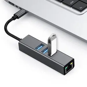 High-quality 4-port USB hub with USB 3.0, aluminum mini USB hub, docking station, and USB hub for laptops and MacBooks High-quality 4-port USB hub with USB 3.0, aluminum mini USB hub, docking station, and USB hub for laptops and MacBooks